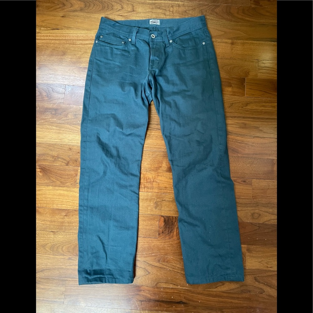 Naked & Famous Petrol Selvedge Chino Weird Guy 33